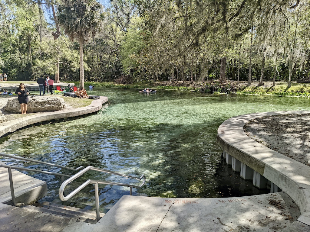 Kelly Park Florida swimming area winter