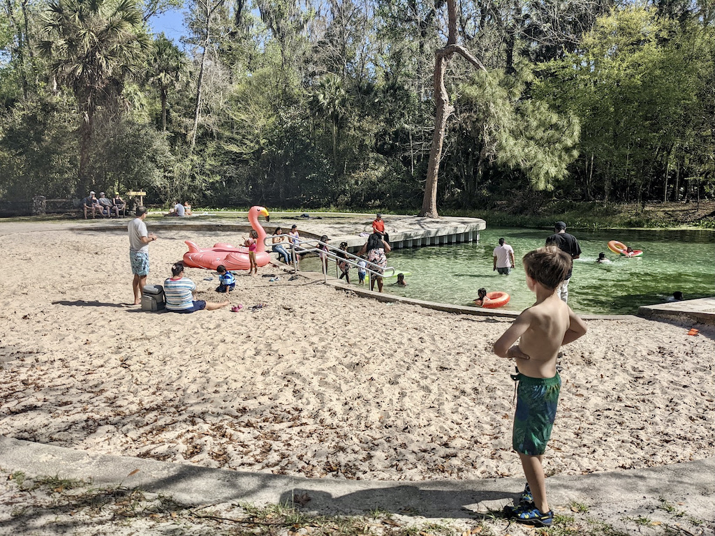 Kelly Park children's pool white sand beach Florida