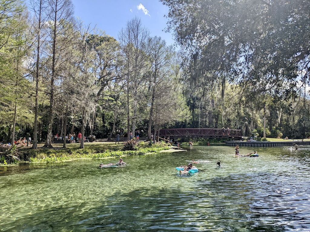 Kelly Park swimming picnicking sunny Florida