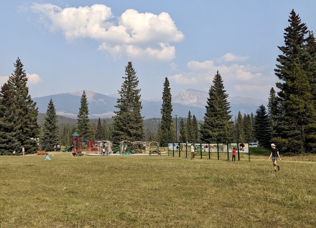 Whistlers Campground playground Jasper Canadian Rockies 