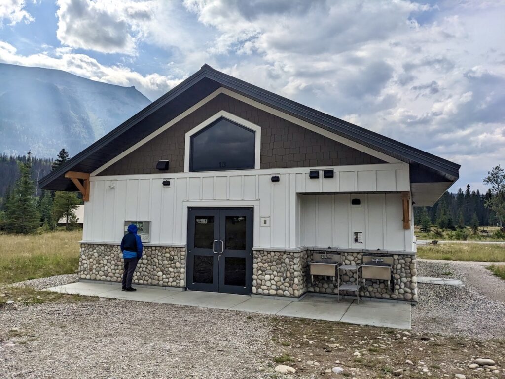 Whistlers Campground Jasper National Park washrooms