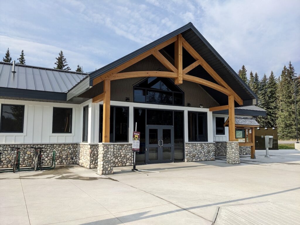 registration centre at Whistlers Campground Jasper National Park Alberta