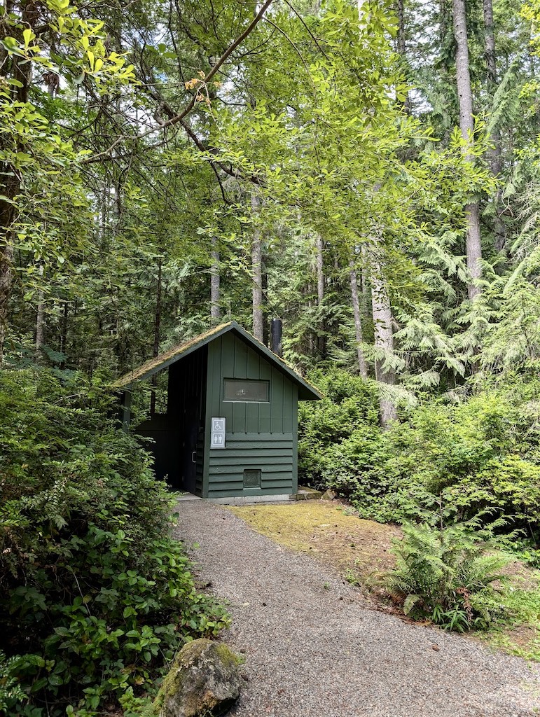 Harstine Island State Park vault toilet