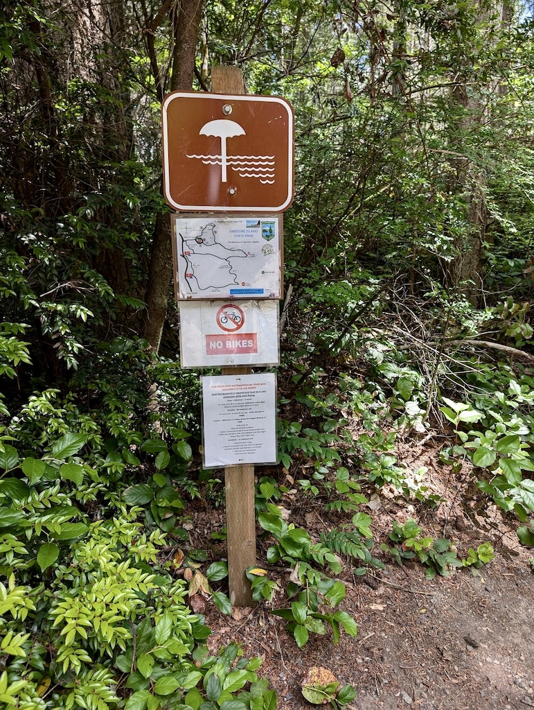 Harstine Island State Park trailhead Washington