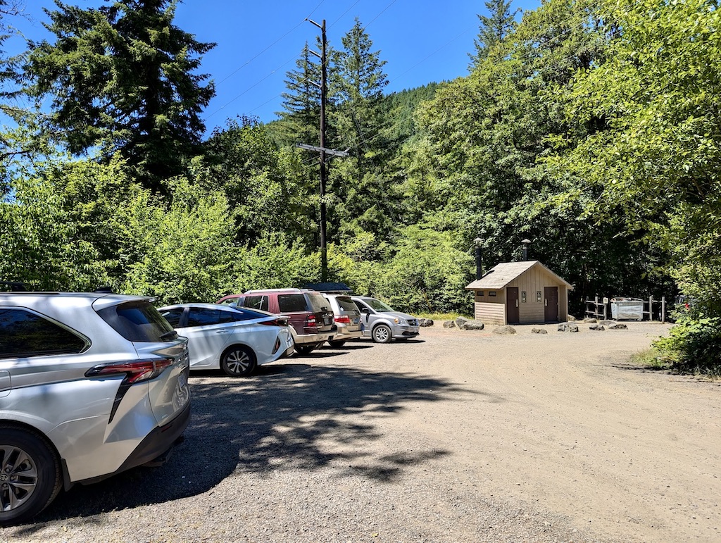 Footbridge Trailhead parking lot Tillamook State Forest