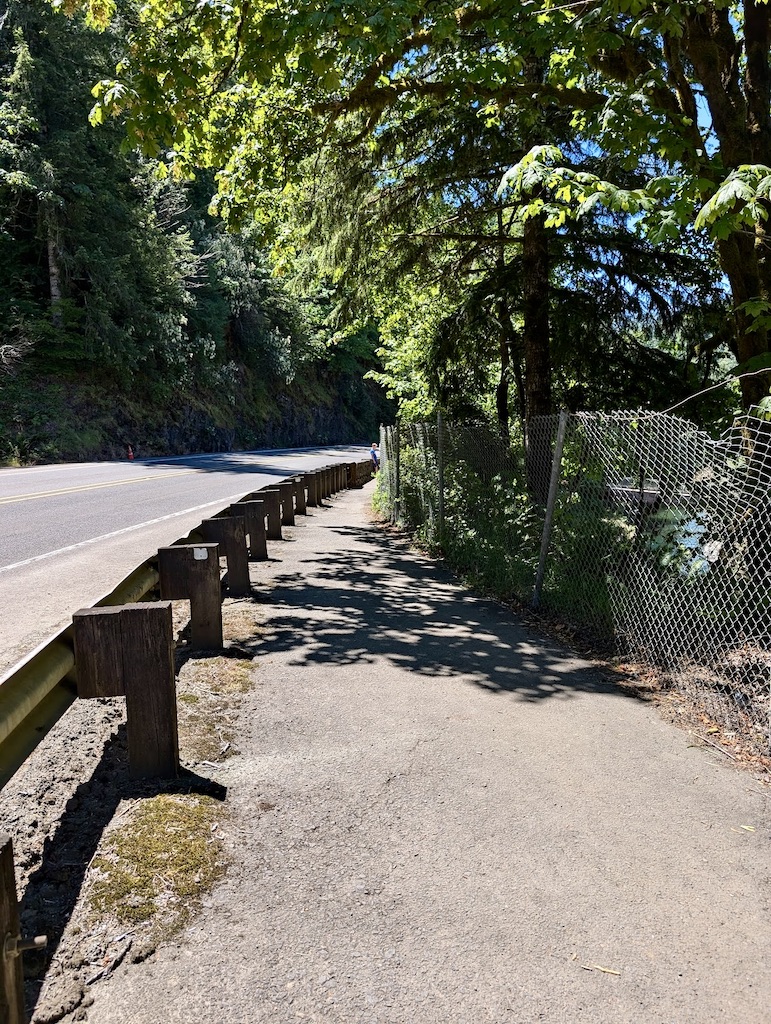 Footbridge Trailhead along highway leading to Wilson River Trail Oregon