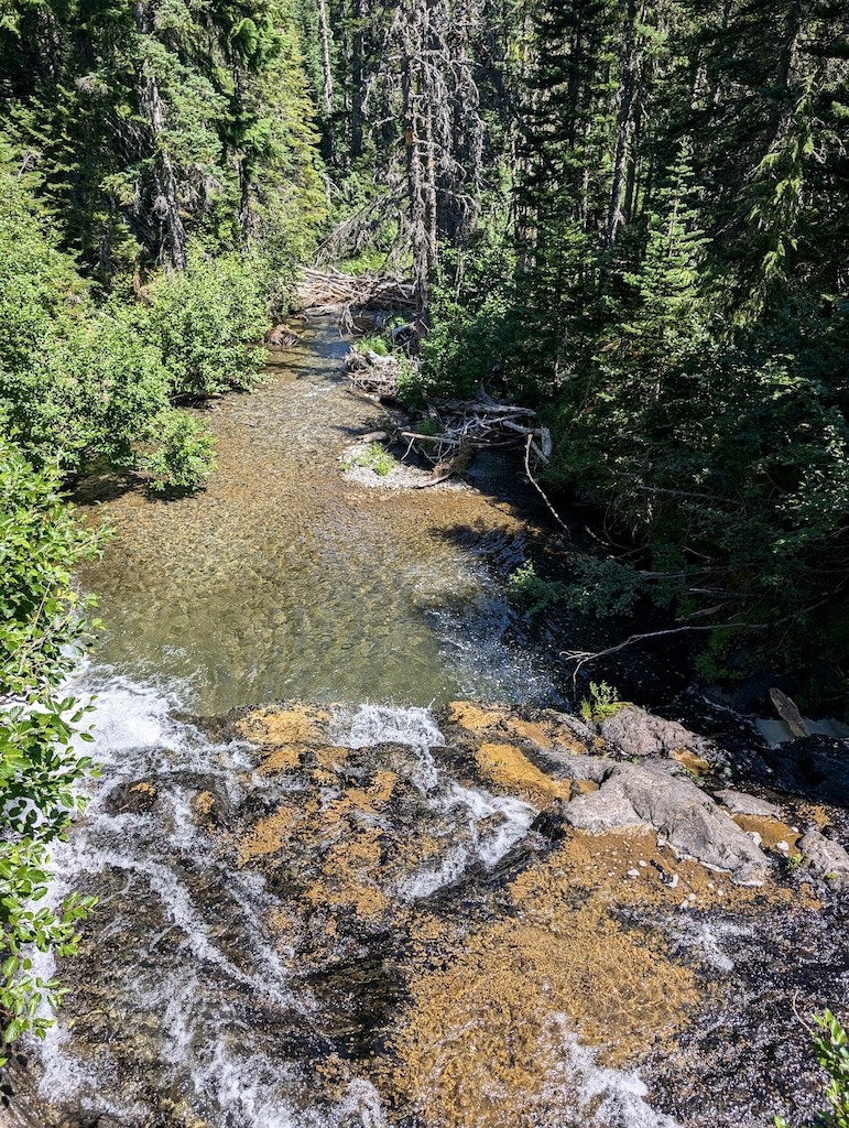 crystal clear river water Grand Valley Trail Olympic Mountains