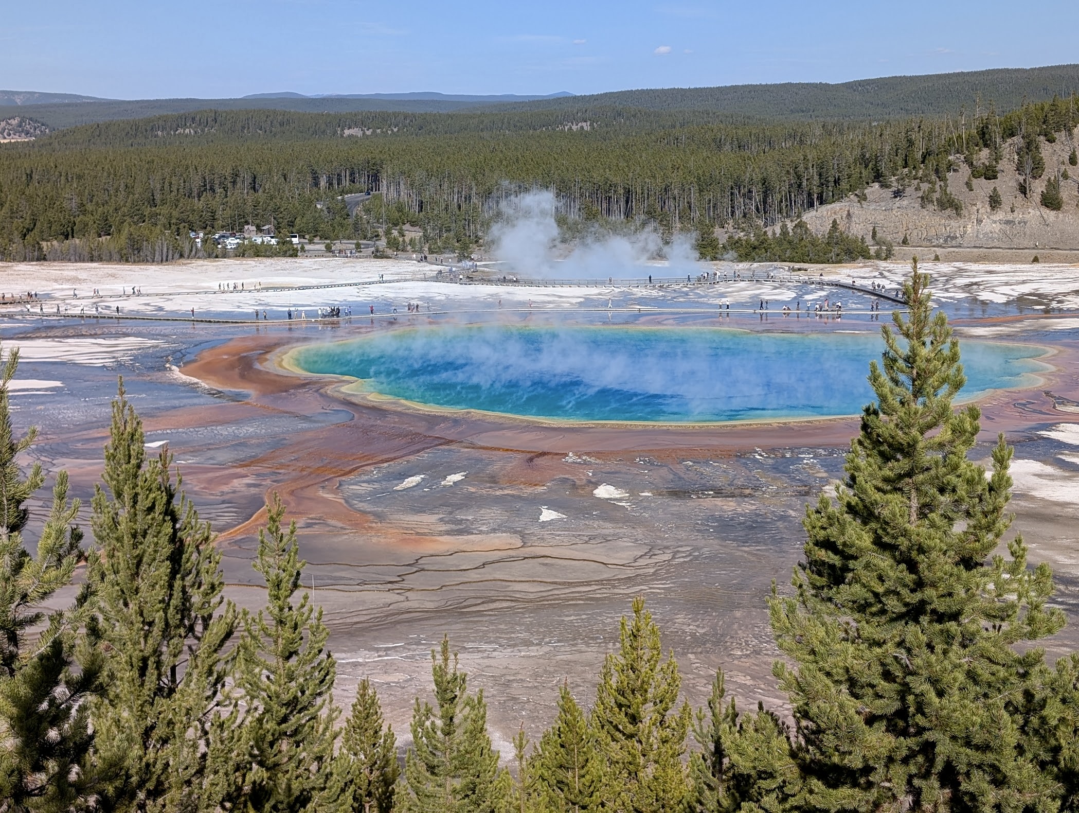 Grand Prismatic Spring in Yellowstone National Park