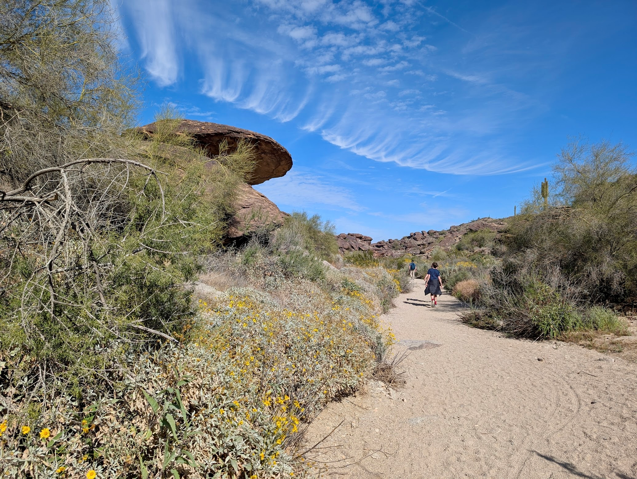 Hiking the Mormon Trail at South Mountain in Phoenix, Arizona